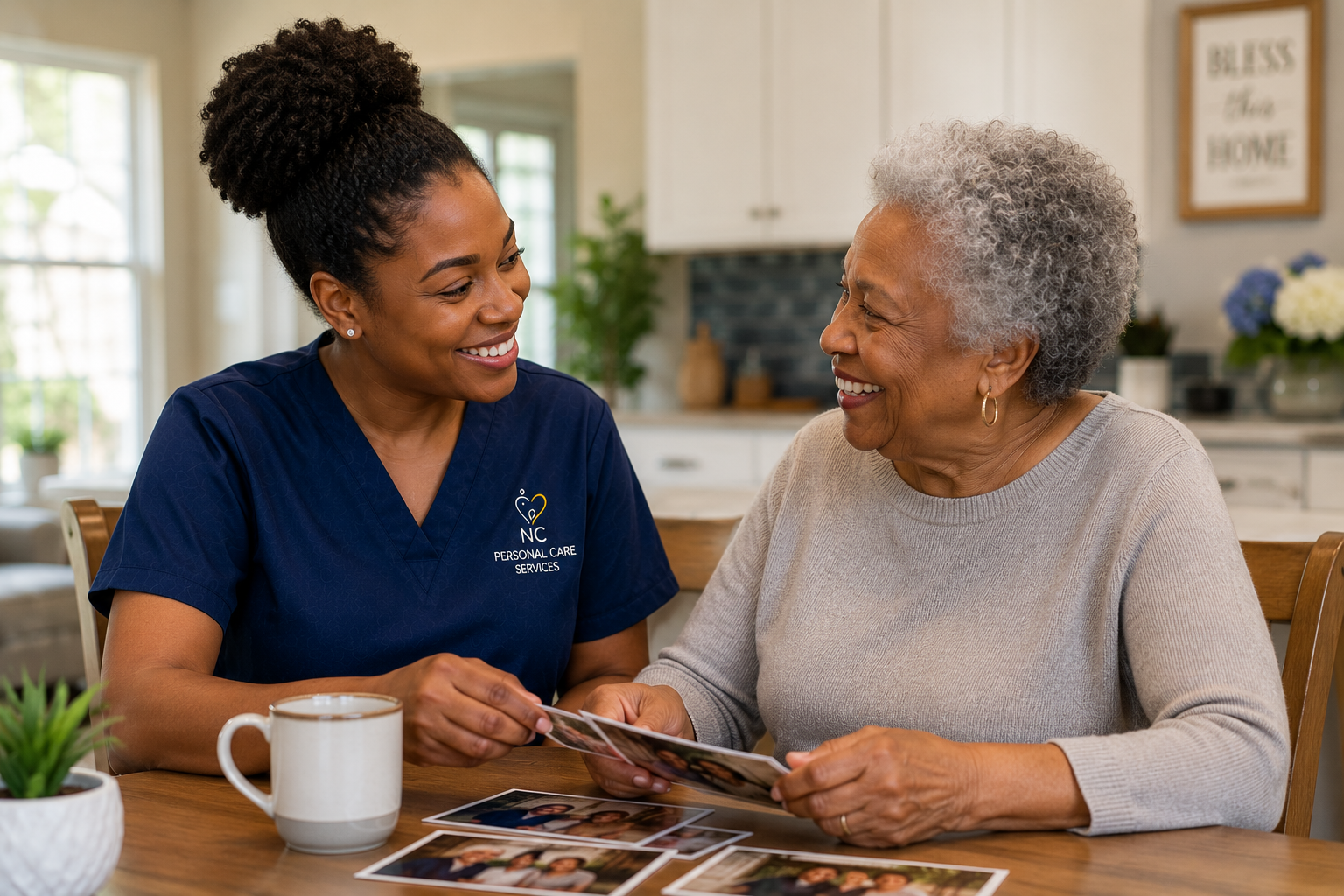 Family caregiver receiving respite relief